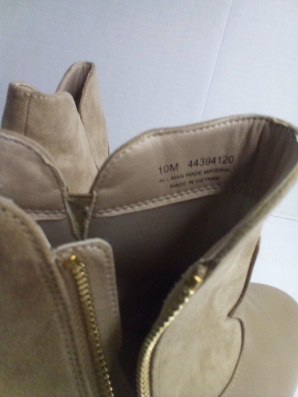 Comfort Est 1946 Ankle Boot Women 10M 10 Side Zip Block Heel Bootie Tan Brown - Picture 10 of 13